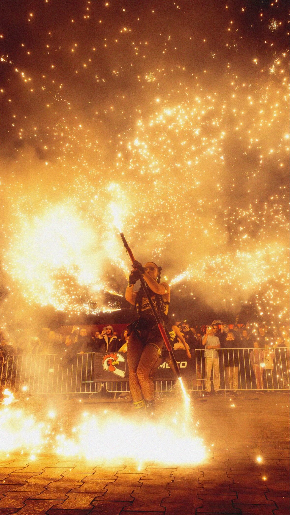 Pyrotechnic Spinning Staff